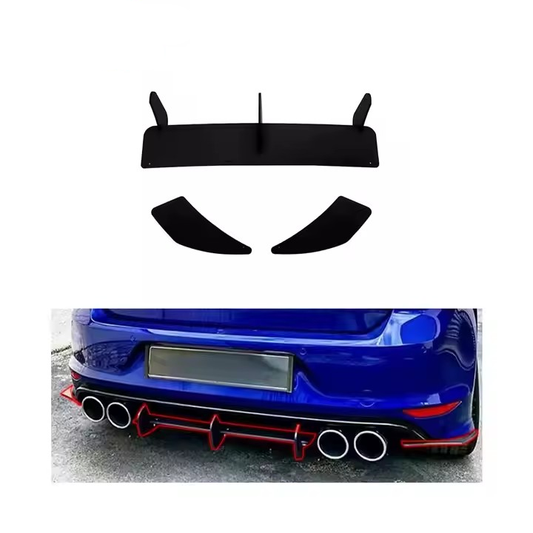 Rear diffuser VW Golf MK7 R 2013-2016